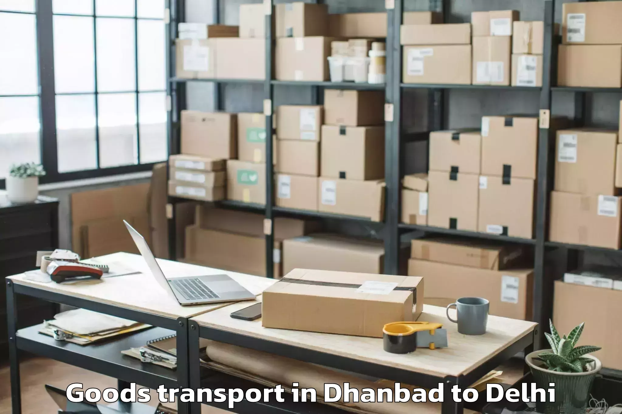 Book Dhanbad to City Centre Mall Dwarka Goods Transport